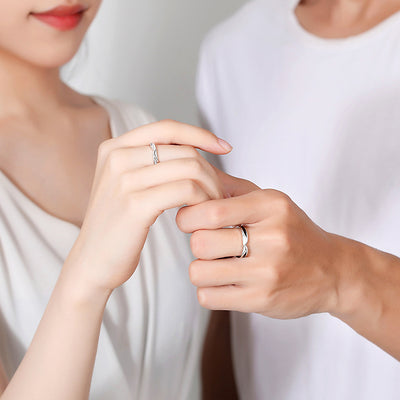 Whispering Willow Couple Rings