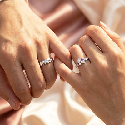 Wisteria | Couple Rings