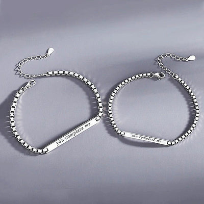 You Complete Me Couple Bracelets